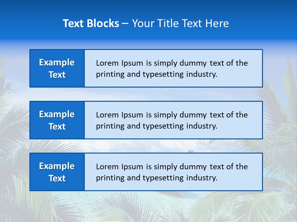 Travel Beautiful Sunshine PowerPoint Template