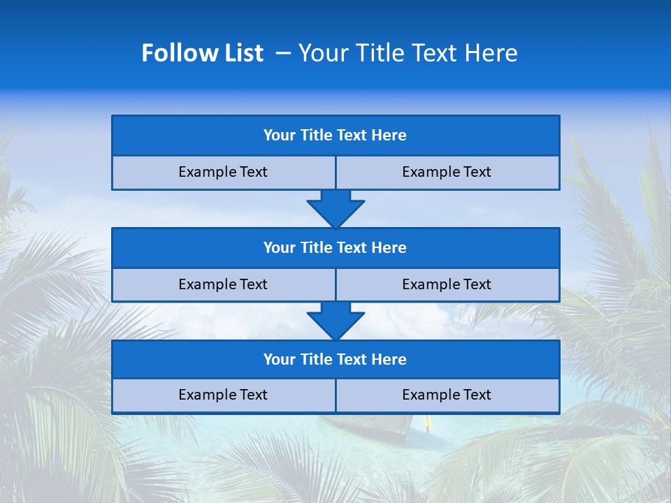 Travel Beautiful Sunshine PowerPoint Template