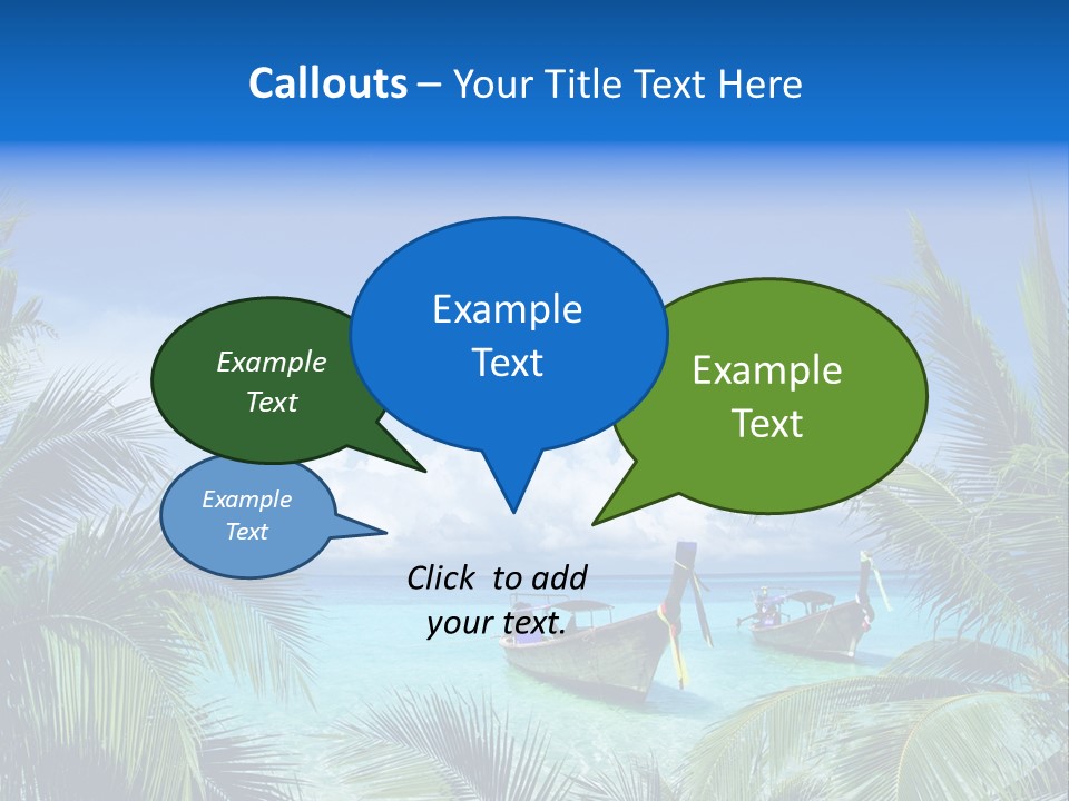 Travel Beautiful Sunshine PowerPoint Template