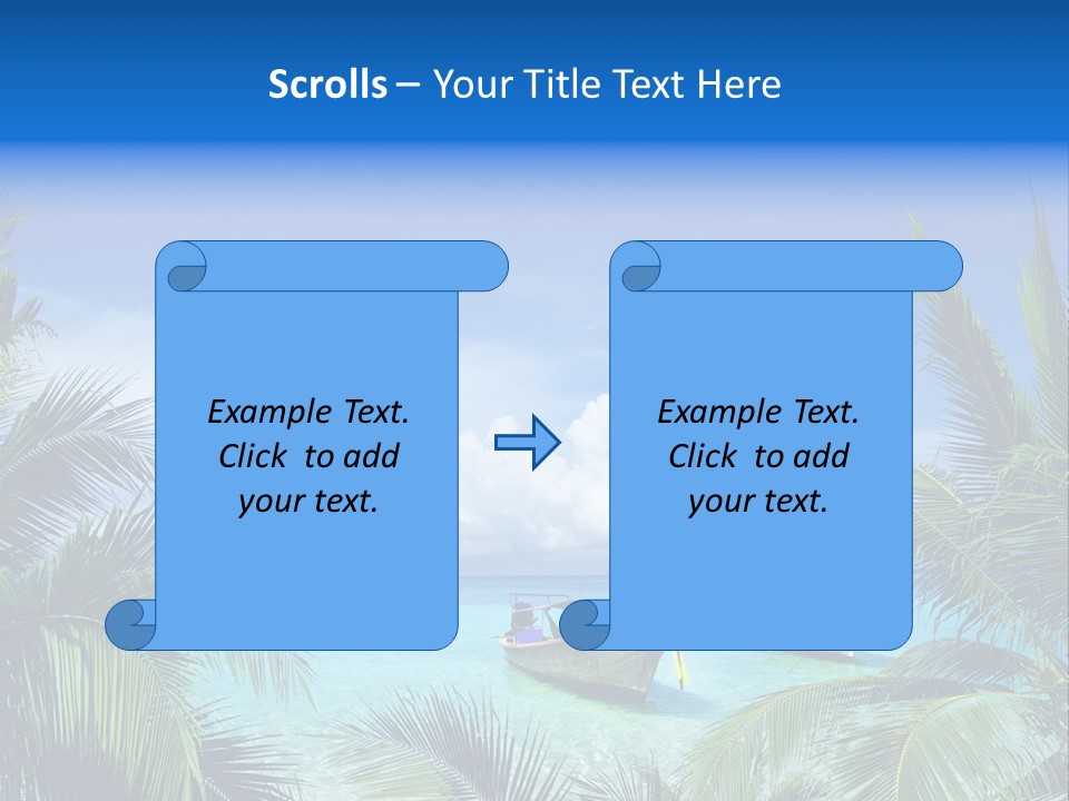 Travel Beautiful Sunshine PowerPoint Template