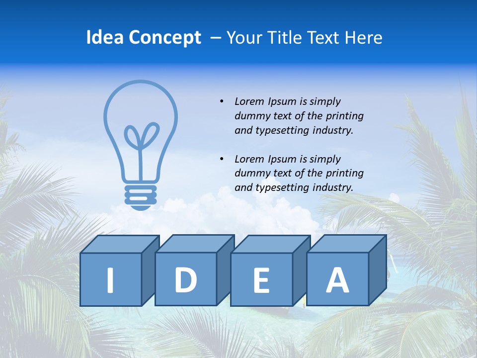 Travel Beautiful Sunshine PowerPoint Template