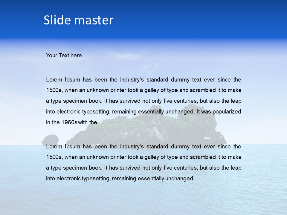 Travel Sunny Destination PowerPoint Template