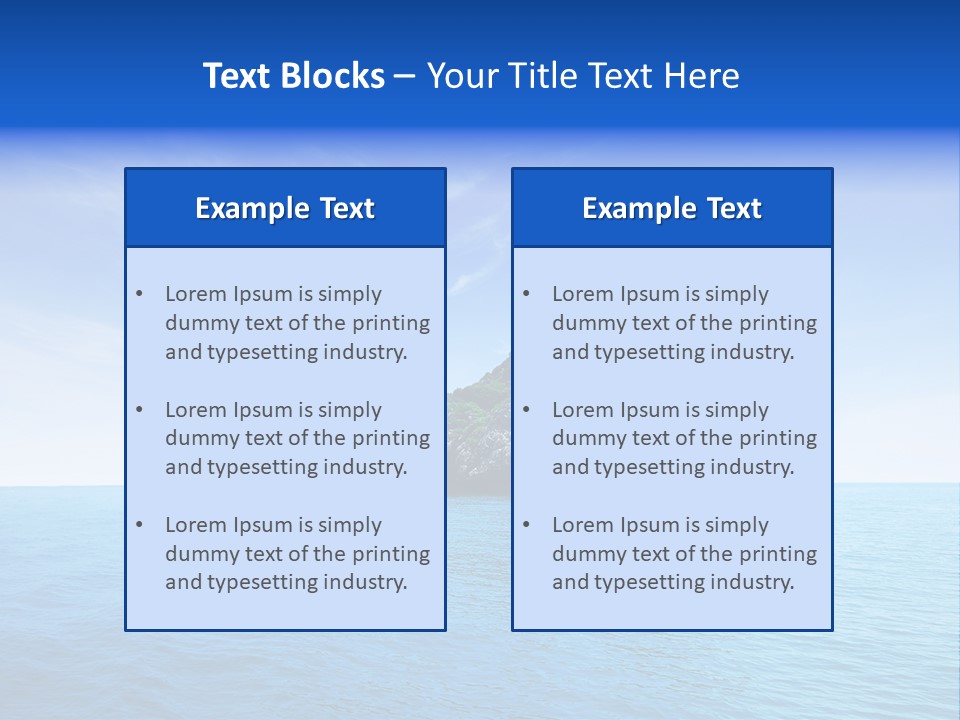 Travel Sunny Destination PowerPoint Template