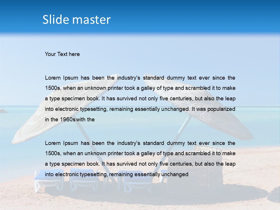 Splashing Vacation Aquatic PowerPoint Template