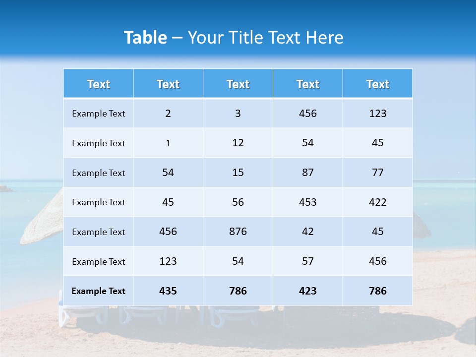 Splashing Vacation Aquatic PowerPoint Template