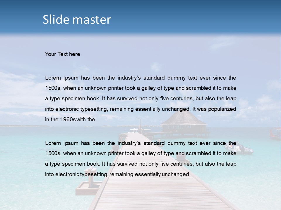 Edge Coastline Island PowerPoint Template