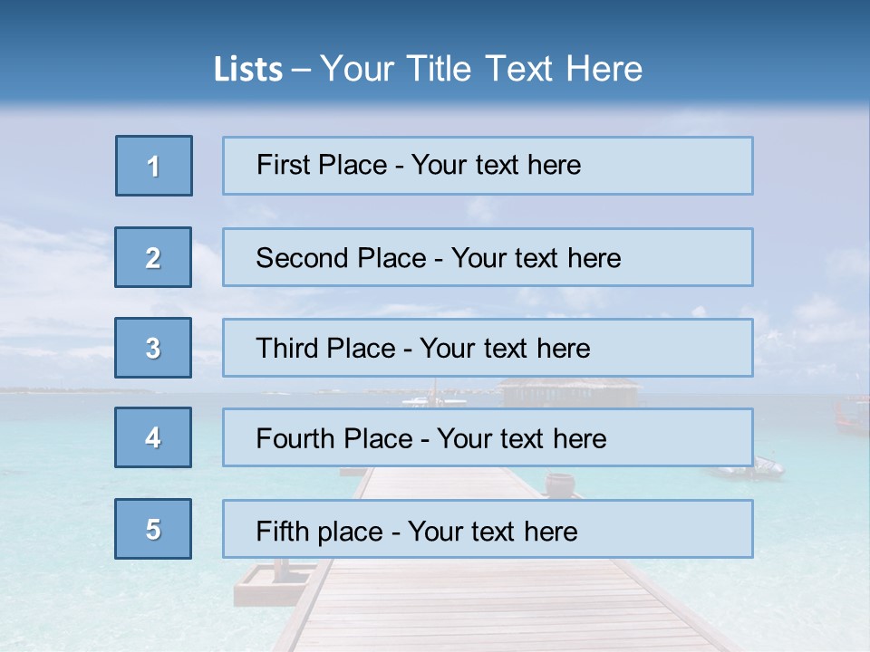 Edge Coastline Island PowerPoint Template