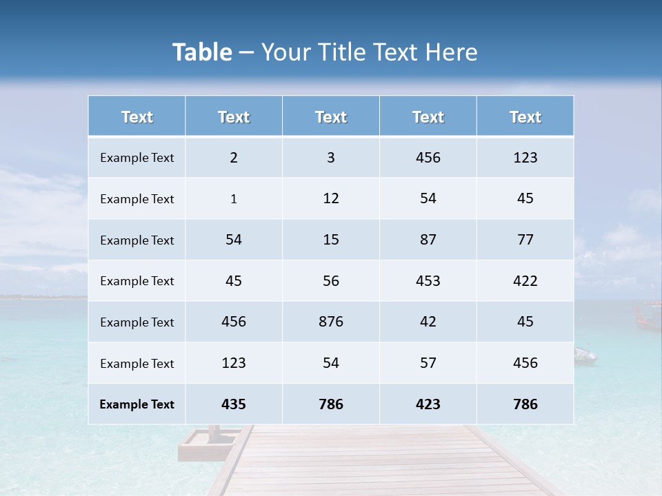 Edge Coastline Island PowerPoint Template
