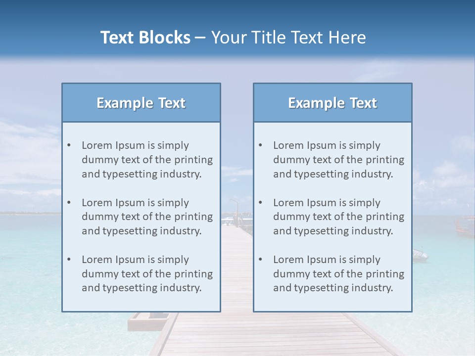 Edge Coastline Island PowerPoint Template