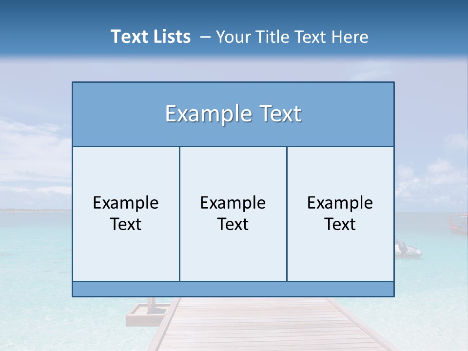 Edge Coastline Island PowerPoint Template