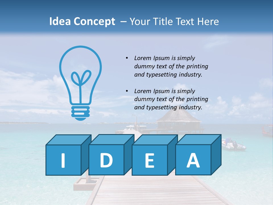 Edge Coastline Island PowerPoint Template