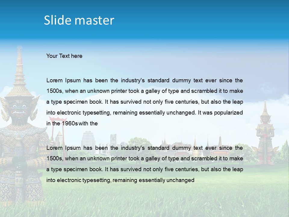 Summer Asia Countryside PowerPoint Template