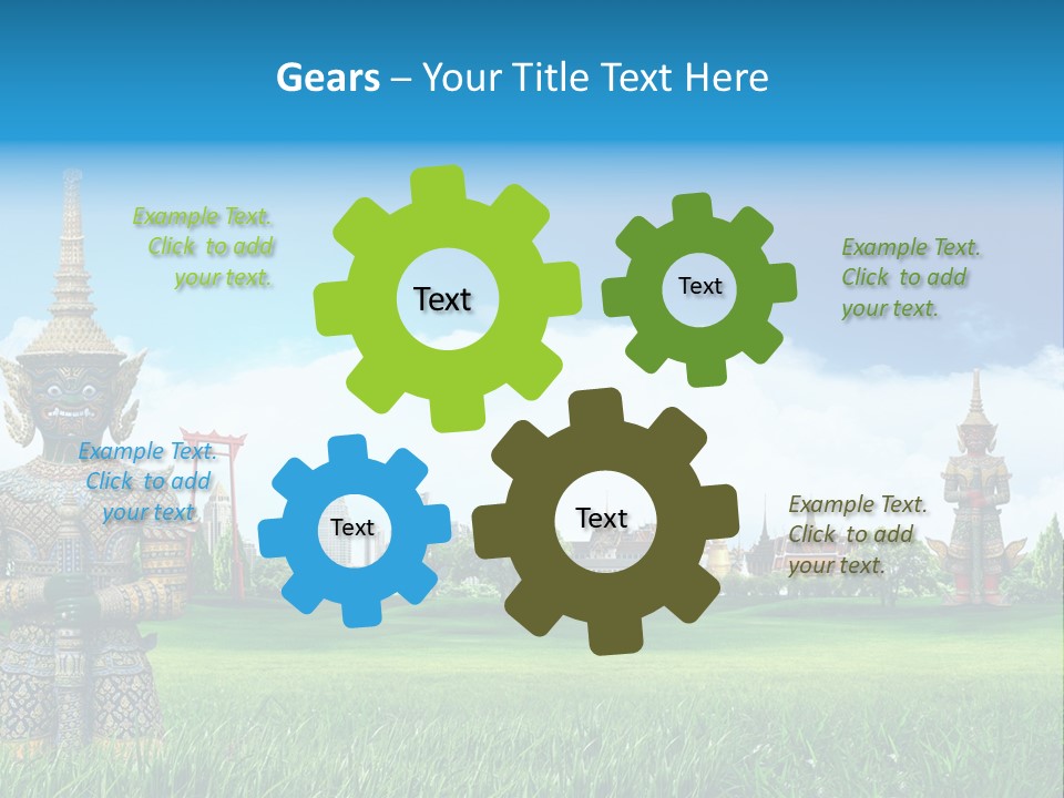 Summer Asia Countryside PowerPoint Template