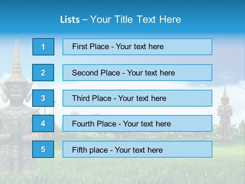 Summer Asia Countryside PowerPoint Template