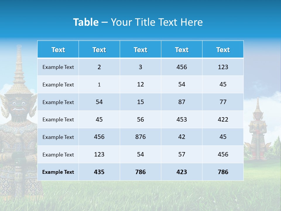 Summer Asia Countryside PowerPoint Template