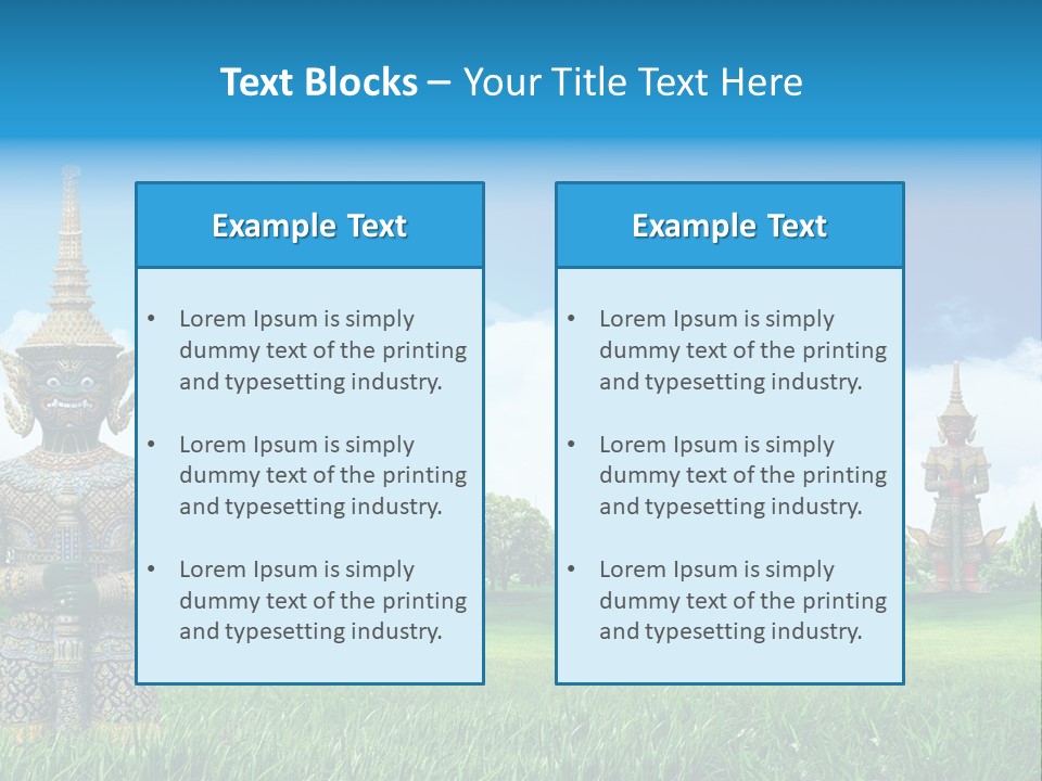 Summer Asia Countryside PowerPoint Template