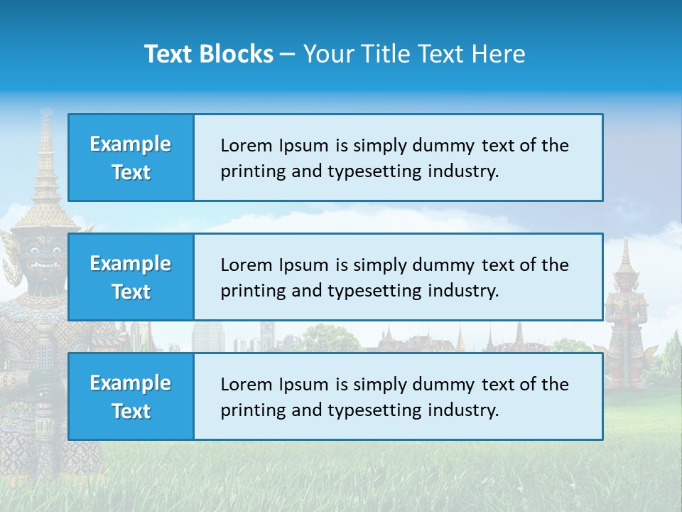 Summer Asia Countryside PowerPoint Template