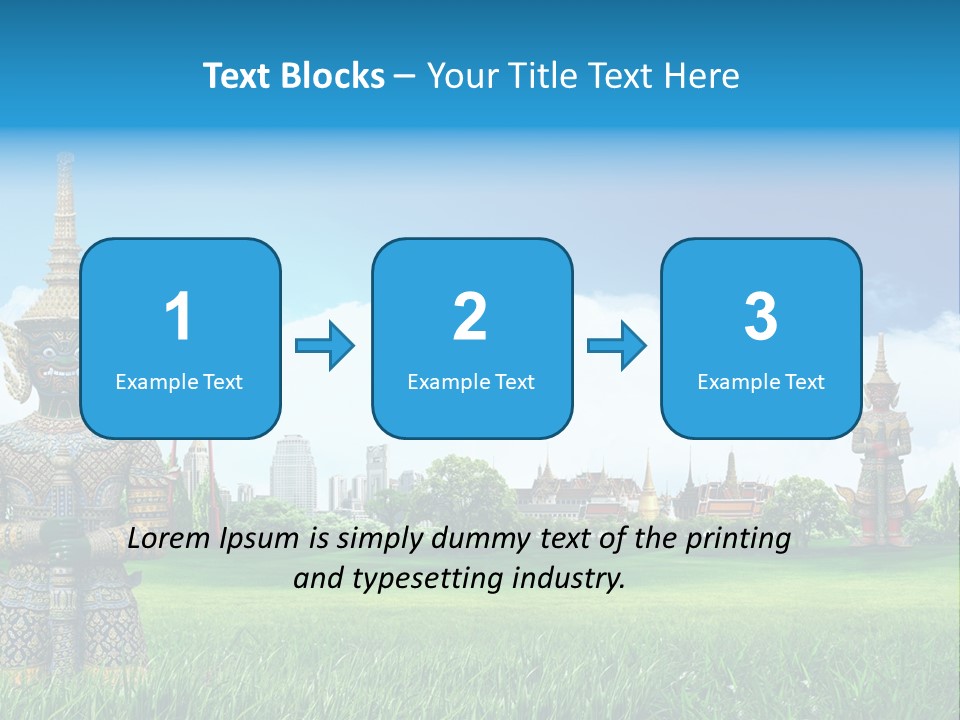 Summer Asia Countryside PowerPoint Template
