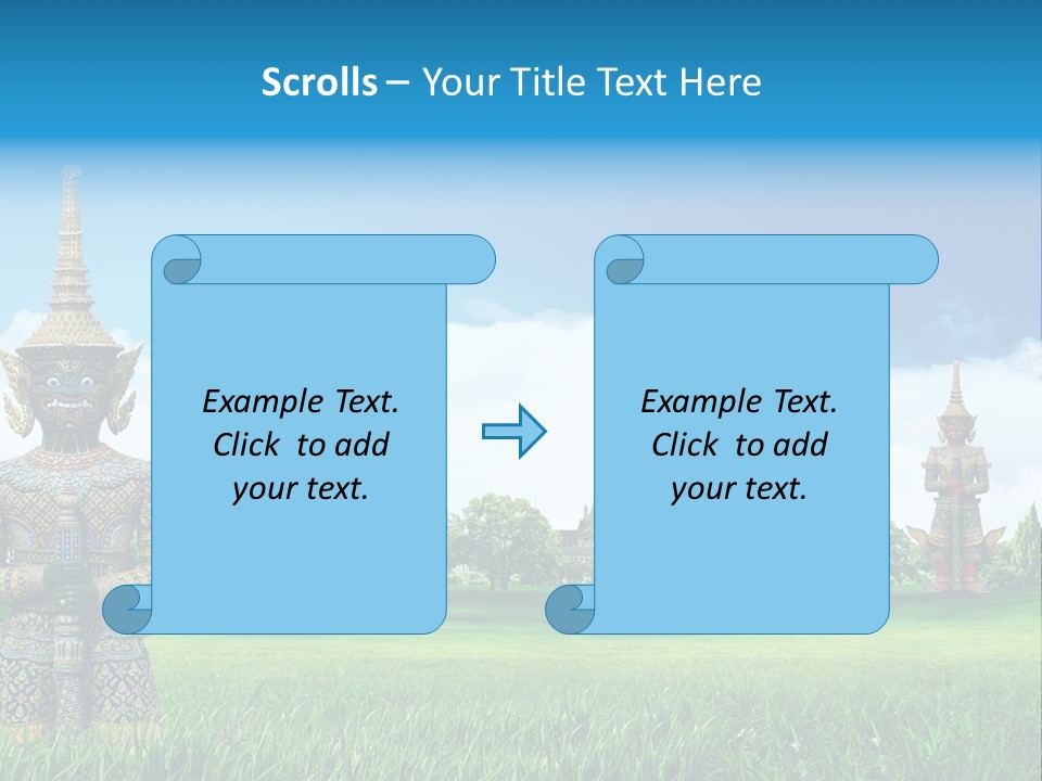 Summer Asia Countryside PowerPoint Template