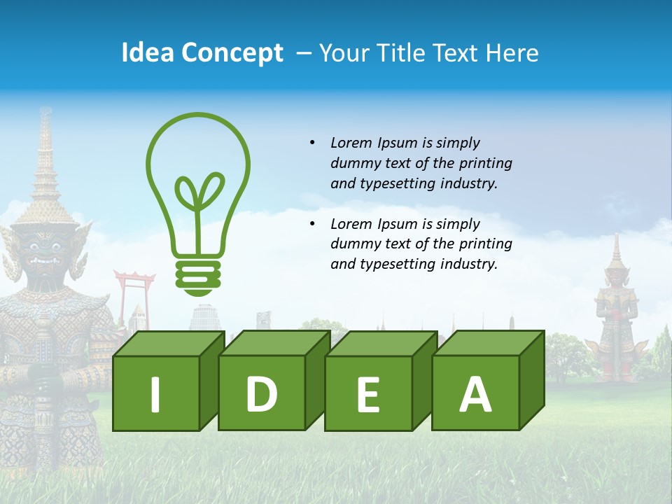 Summer Asia Countryside PowerPoint Template