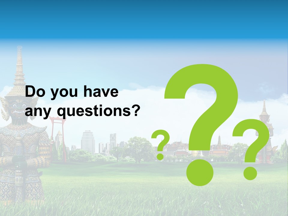 Summer Asia Countryside PowerPoint Template