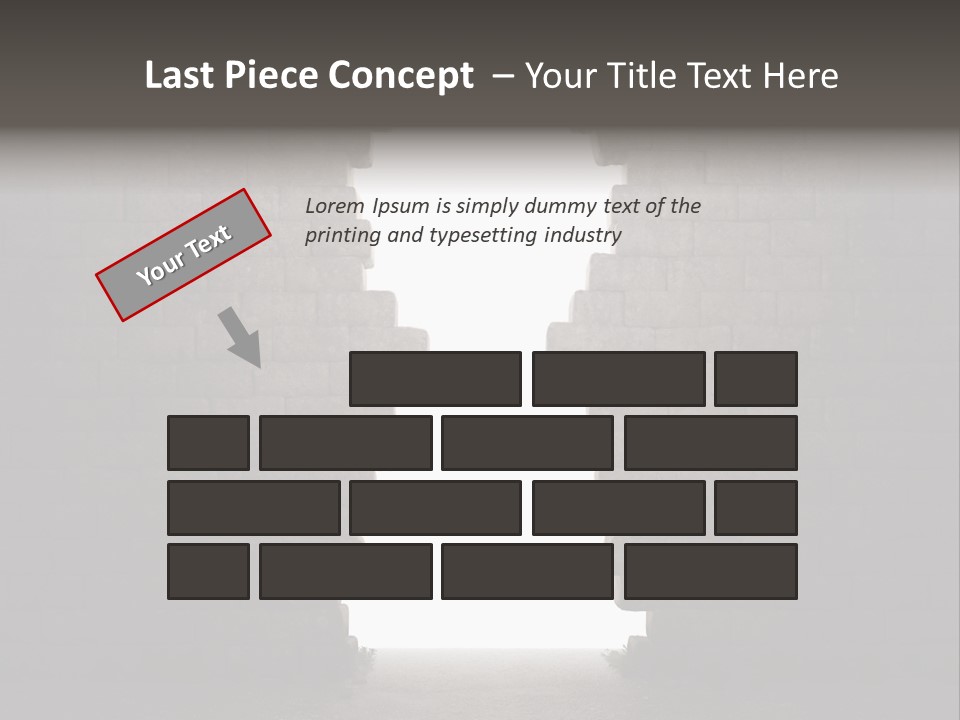 Closed Conceptual Secret PowerPoint Template