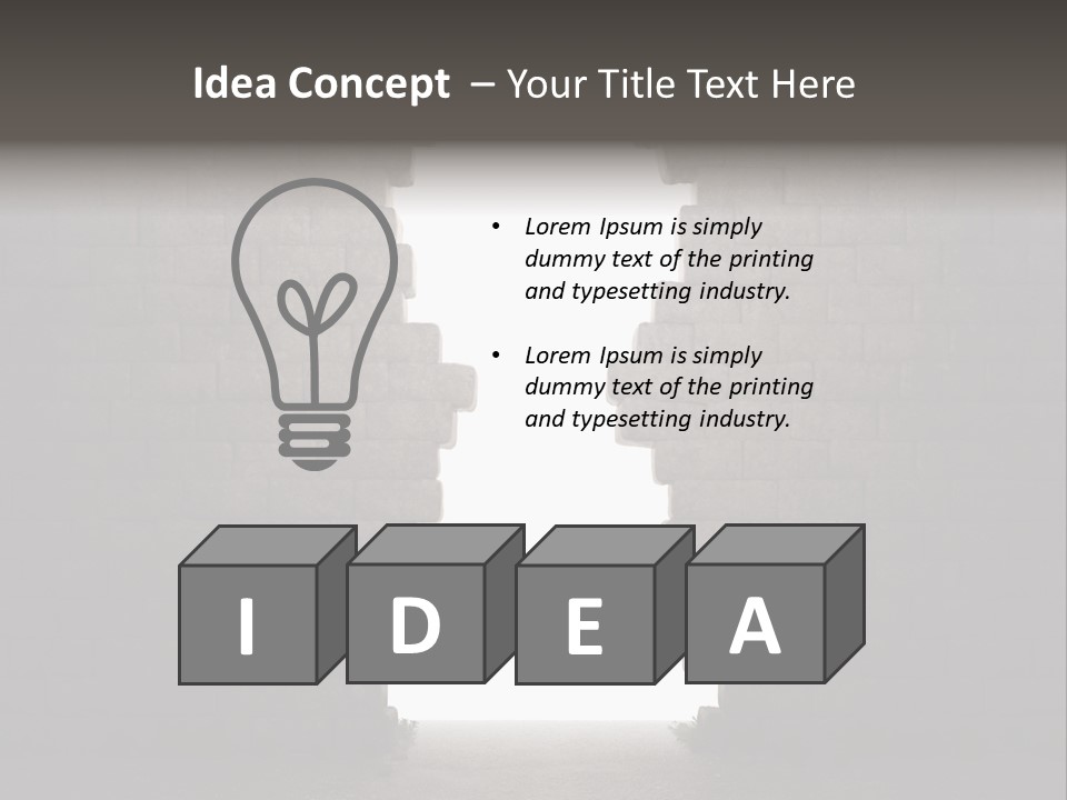 Closed Conceptual Secret PowerPoint Template