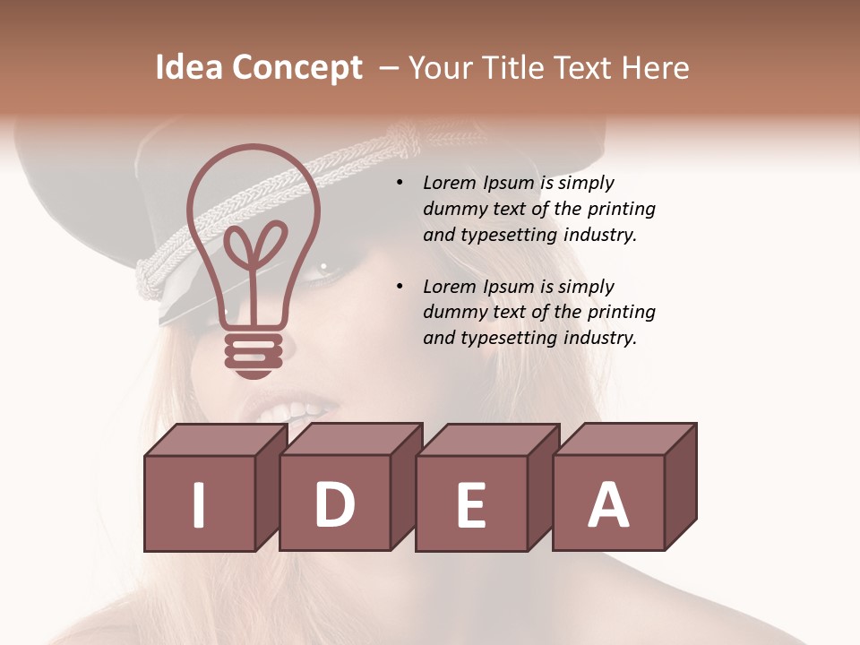 Beautiful Looking Facial PowerPoint Template