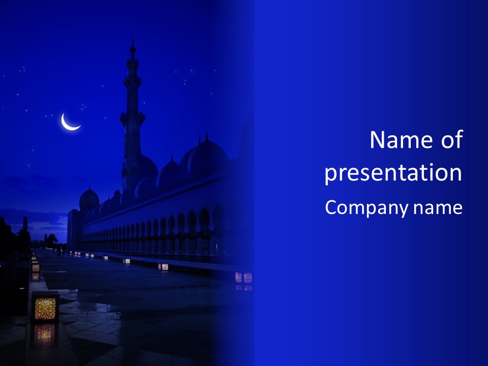 Islamic Stars Spiritual PowerPoint Template