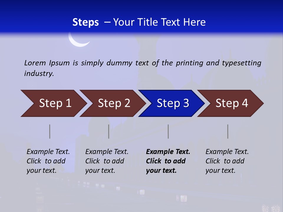 Islamic Stars Spiritual PowerPoint Template