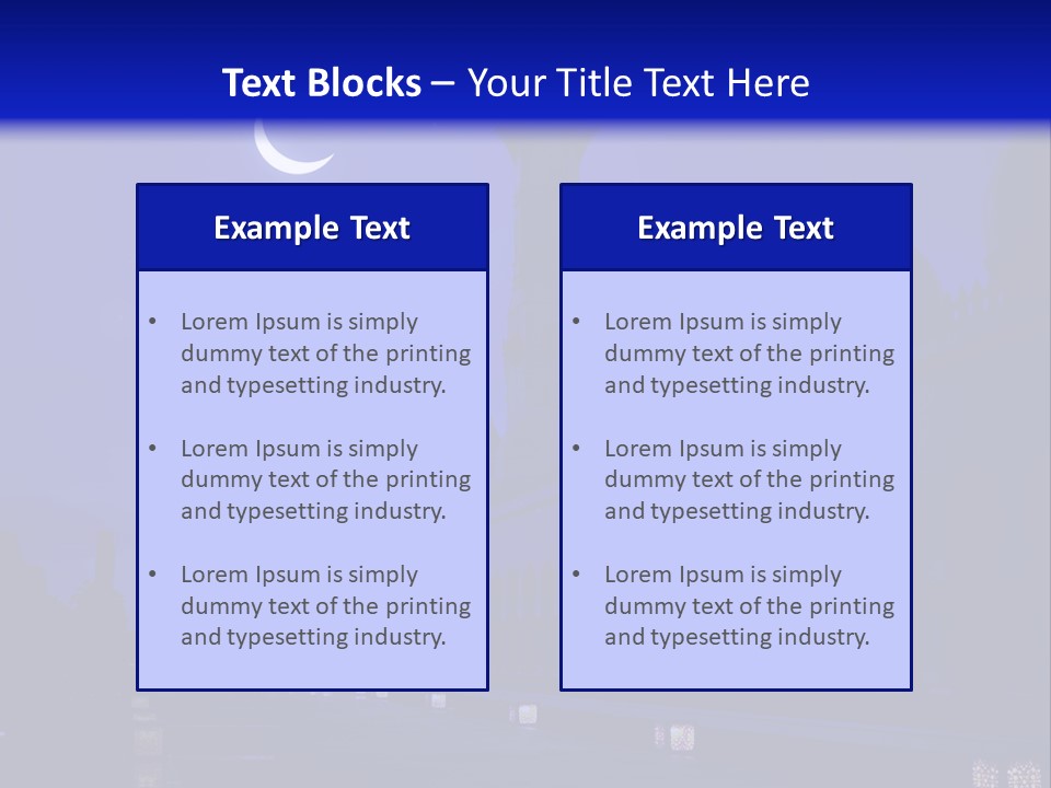 Islamic Stars Spiritual PowerPoint Template
