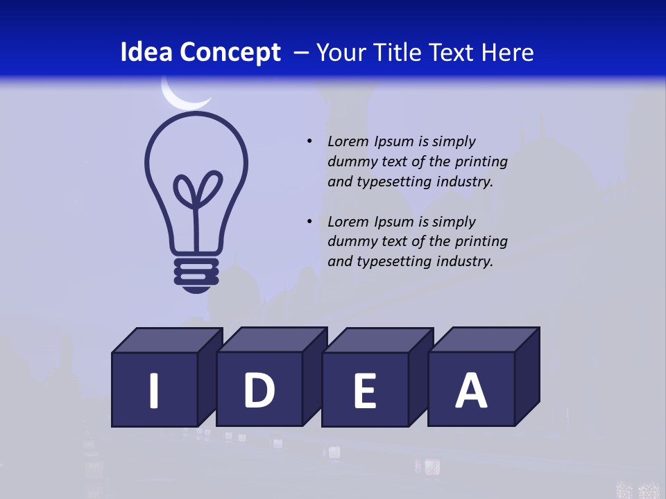 Islamic Stars Spiritual PowerPoint Template