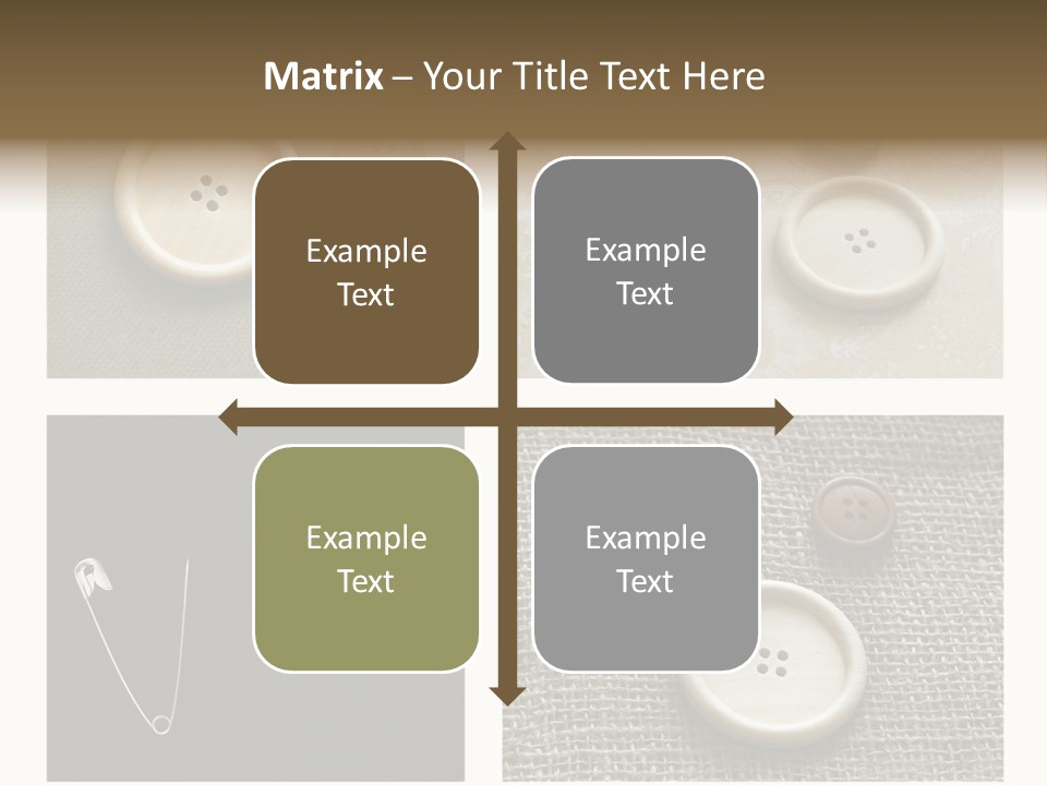 Steel Paper Accessories PowerPoint Template