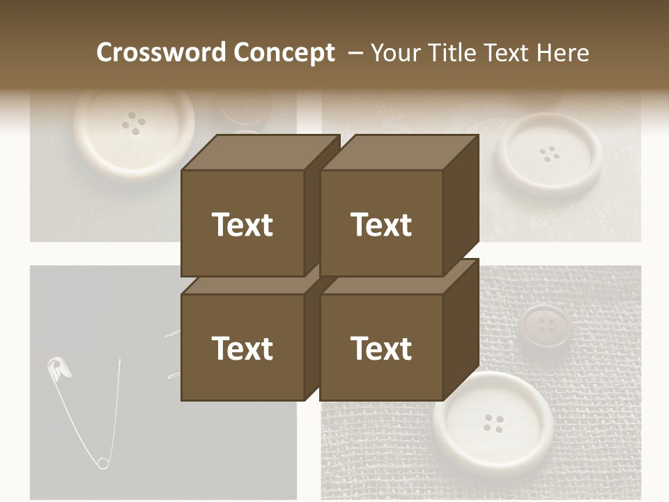 Steel Paper Accessories PowerPoint Template