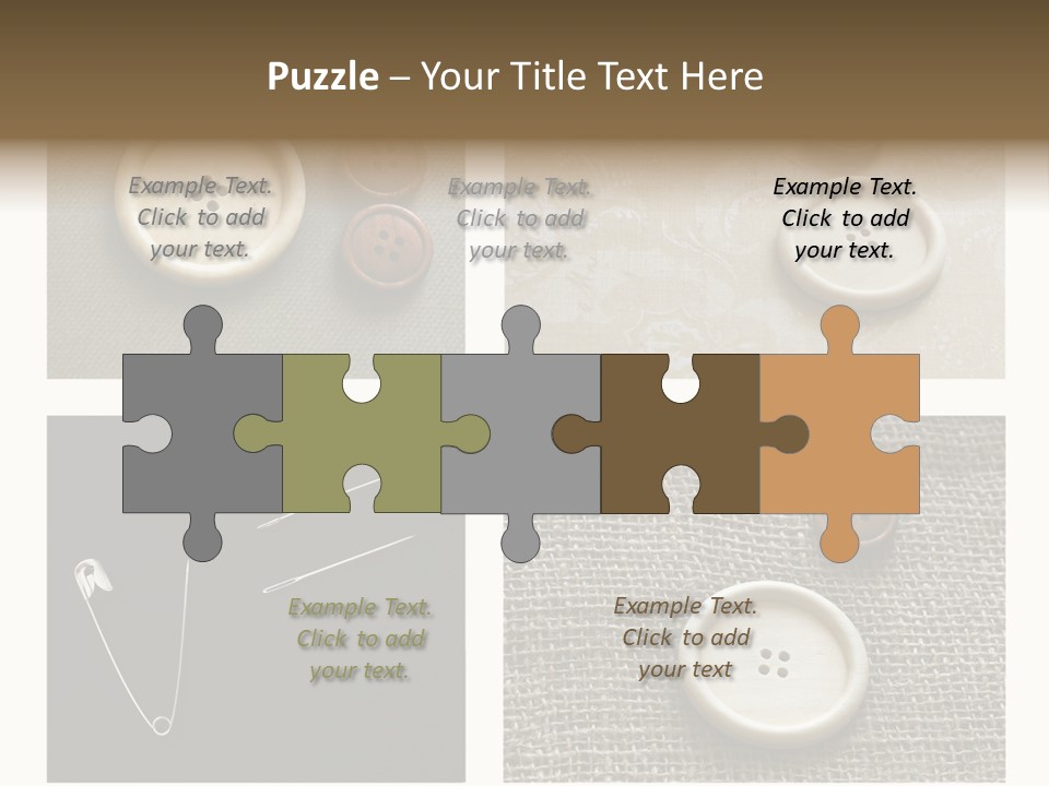 Steel Paper Accessories PowerPoint Template