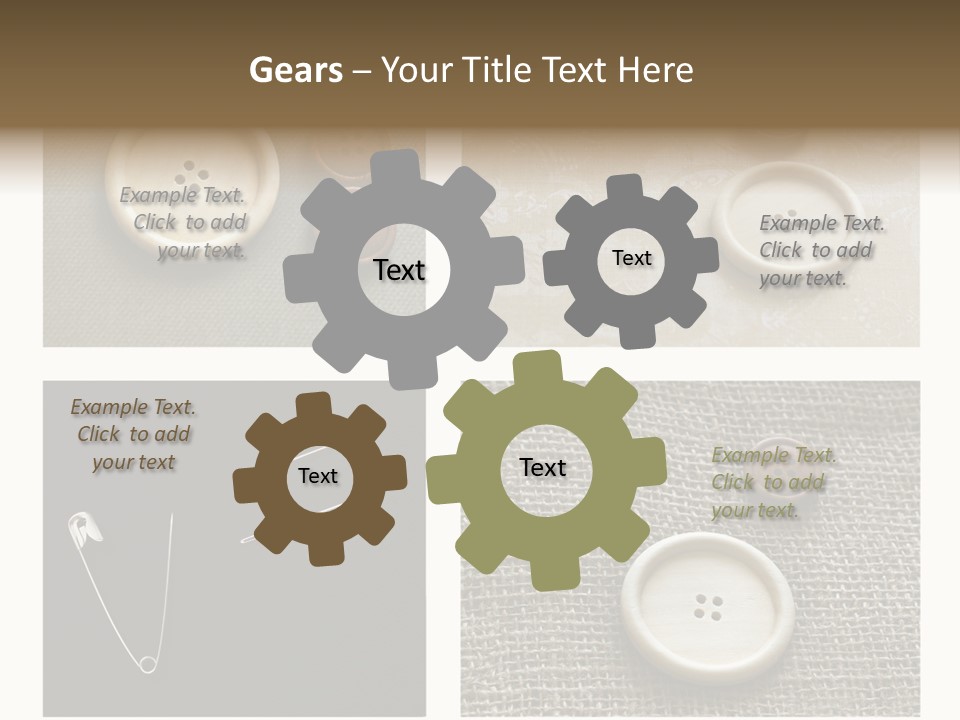 Steel Paper Accessories PowerPoint Template