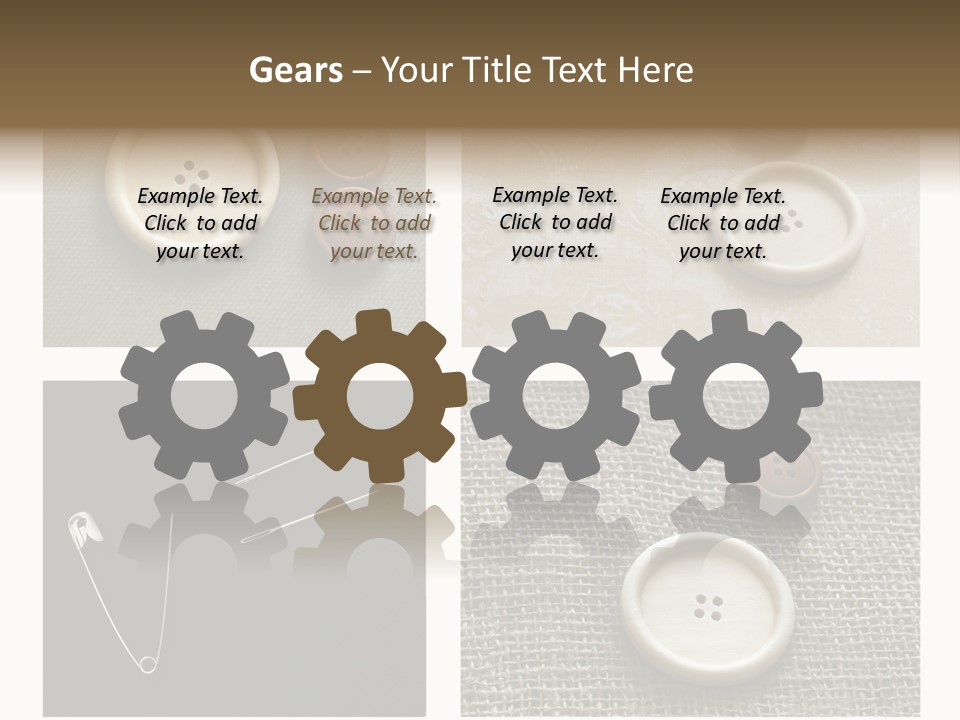 Steel Paper Accessories PowerPoint Template