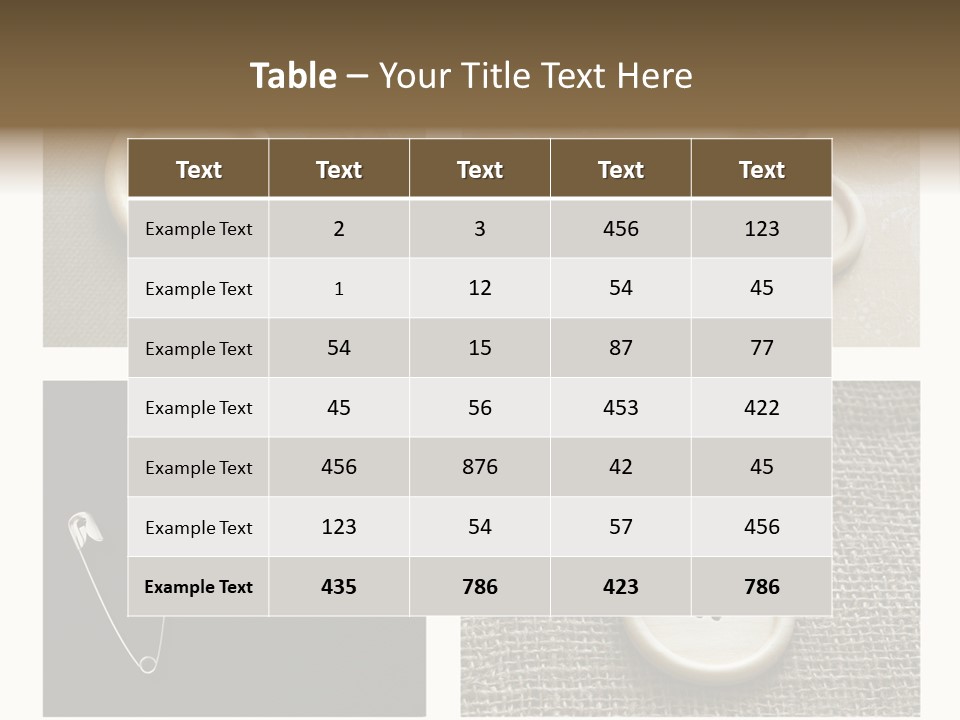 Steel Paper Accessories PowerPoint Template