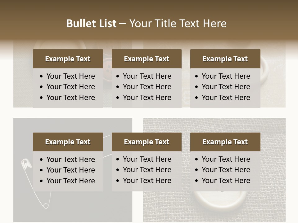 Steel Paper Accessories PowerPoint Template