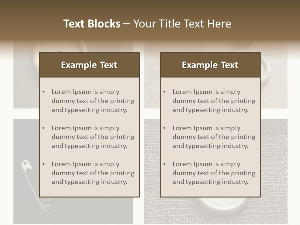Steel Paper Accessories PowerPoint Template