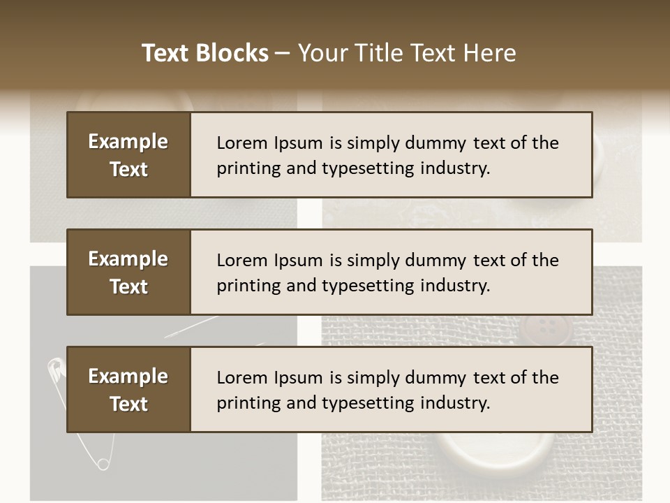 Steel Paper Accessories PowerPoint Template