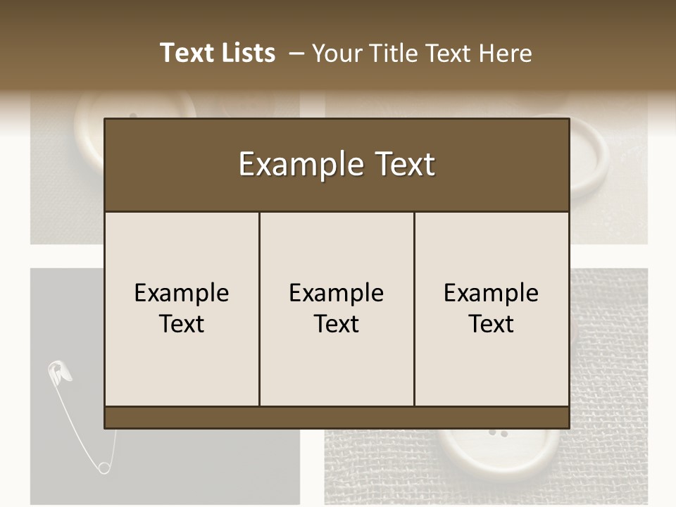 Steel Paper Accessories PowerPoint Template