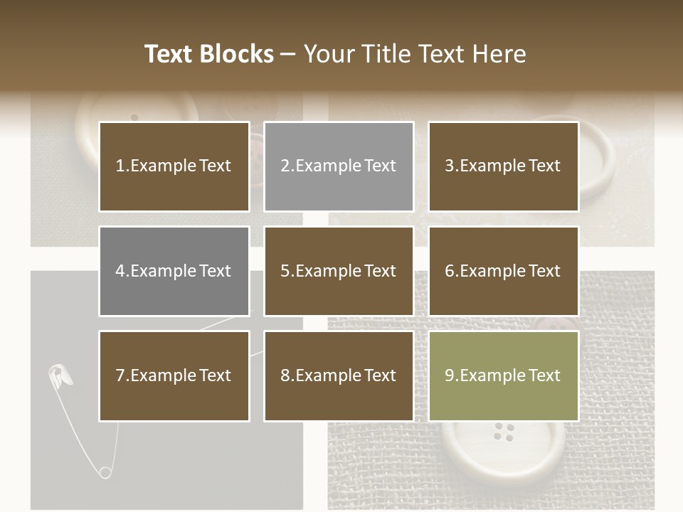 Steel Paper Accessories PowerPoint Template