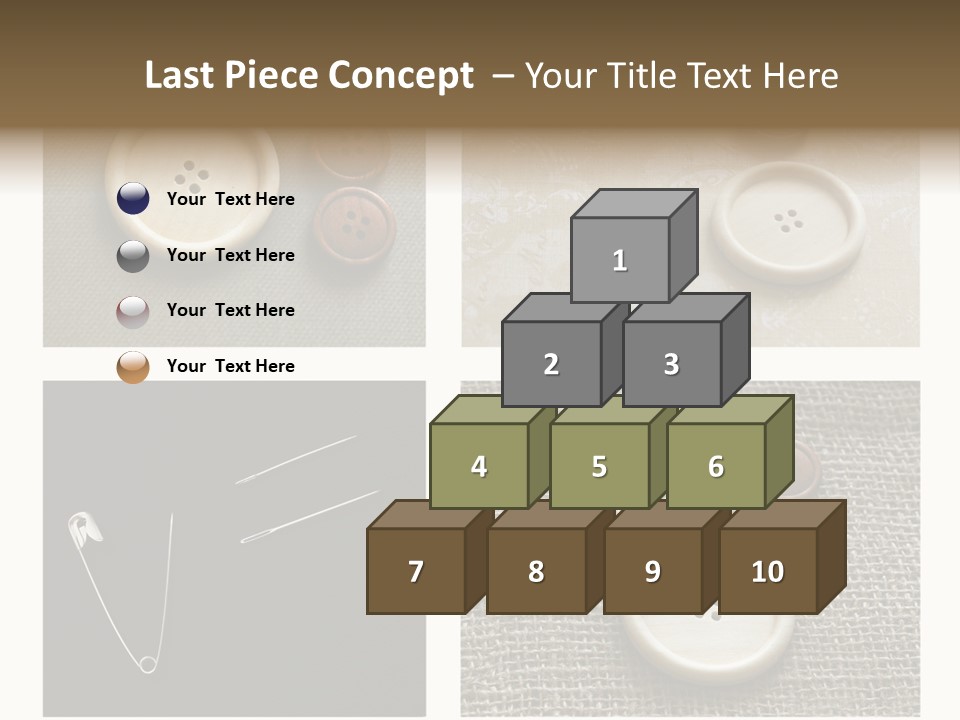 Steel Paper Accessories PowerPoint Template