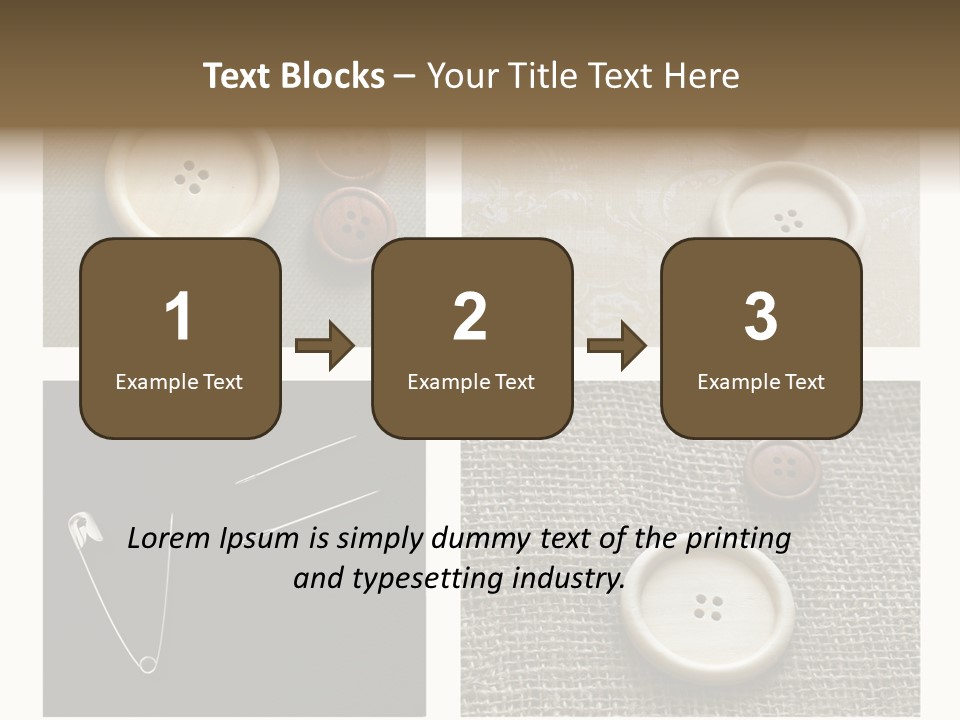 Steel Paper Accessories PowerPoint Template