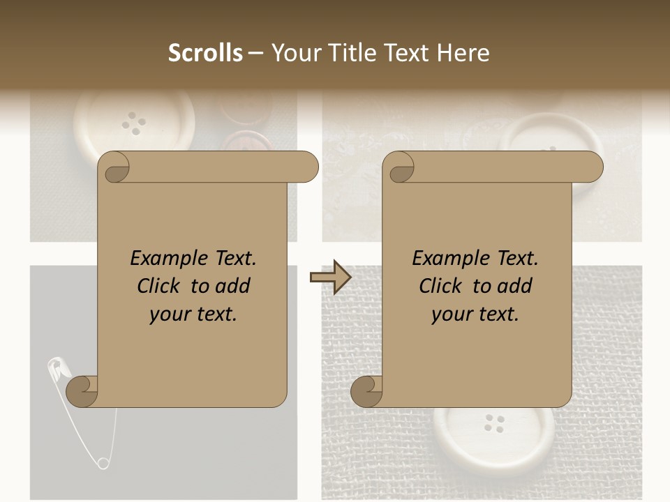 Steel Paper Accessories PowerPoint Template