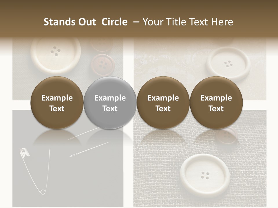 Steel Paper Accessories PowerPoint Template