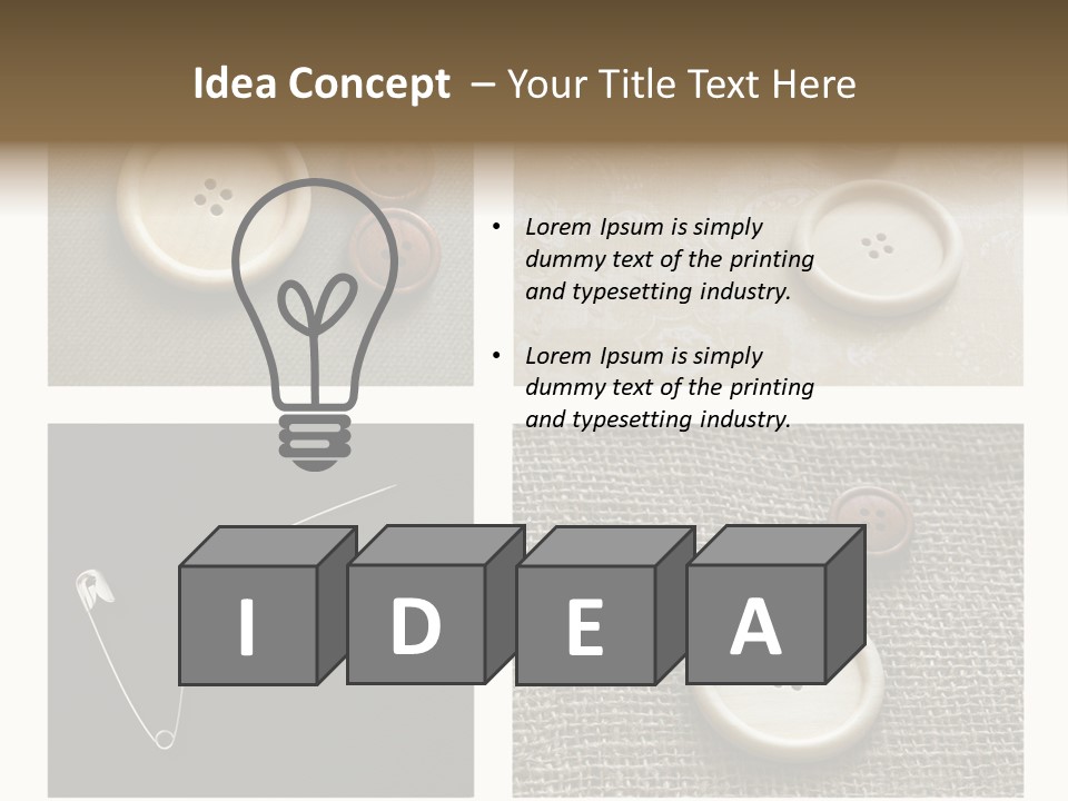 Steel Paper Accessories PowerPoint Template