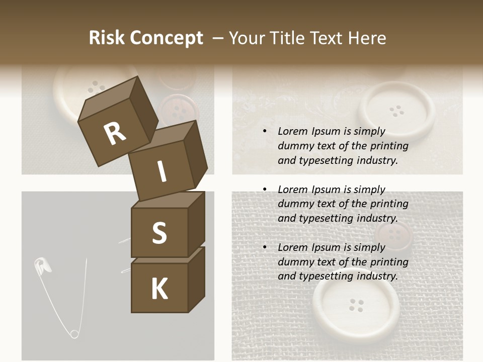 Steel Paper Accessories PowerPoint Template