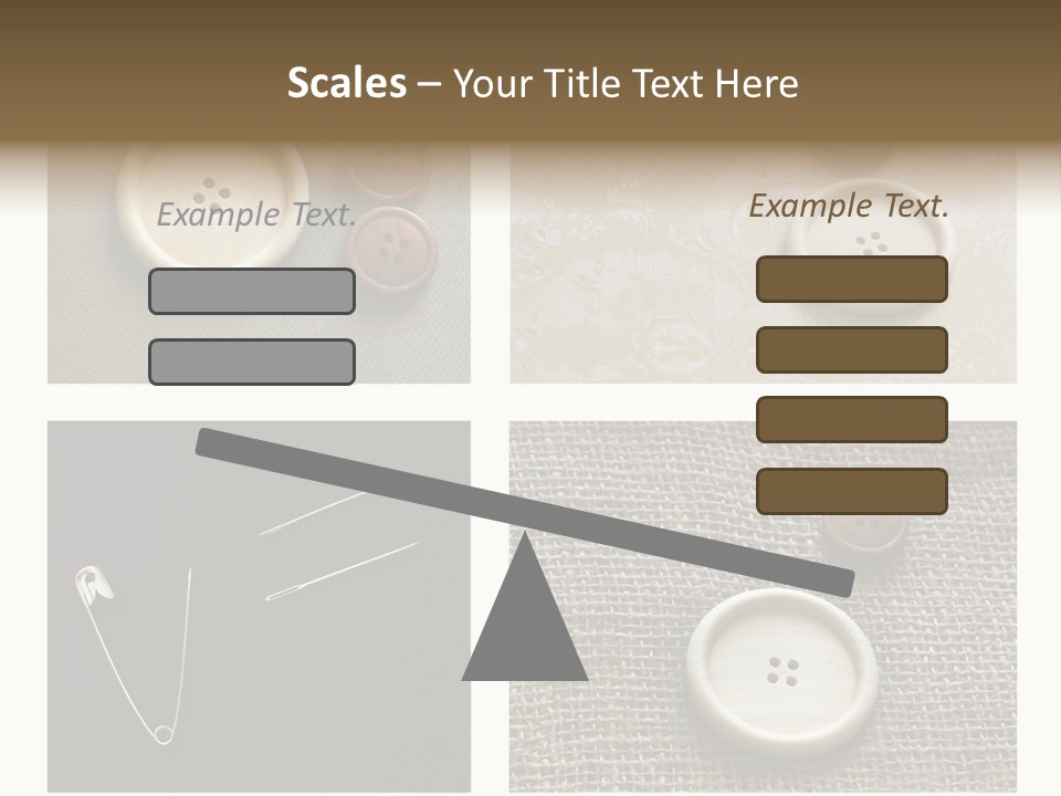 Steel Paper Accessories PowerPoint Template